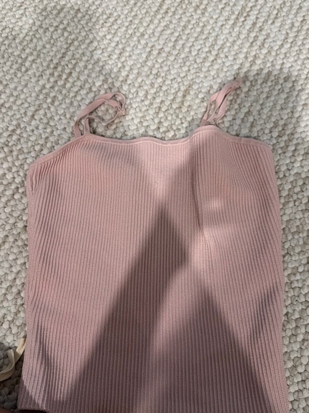 Wilfr d Ribbed Pink Cami Tank Top